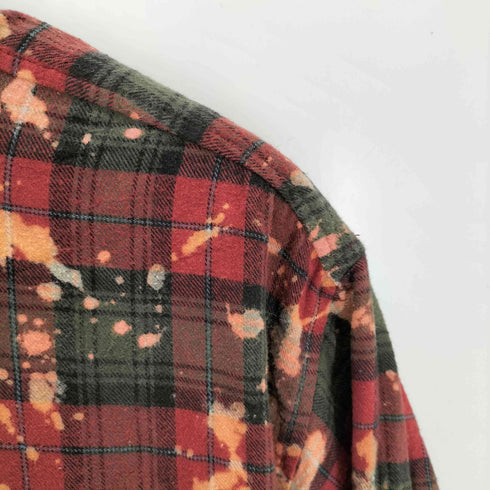 フェイデッドグローリー FADED GLORY ブリーチフランネルチェックシャツ メンズ import:L