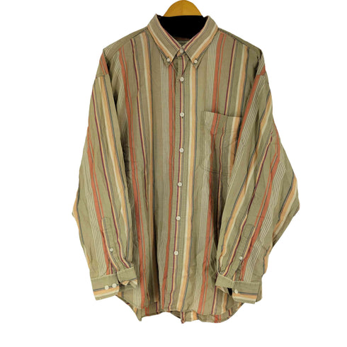 バナナリパブリック BANANA REPUBLIC 90S L/S BD ストライプ シャツ メンズ JPN:XL