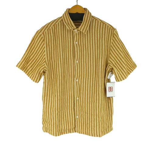 ザラ ZARA S/S ストライプ シャツ メンズ US L