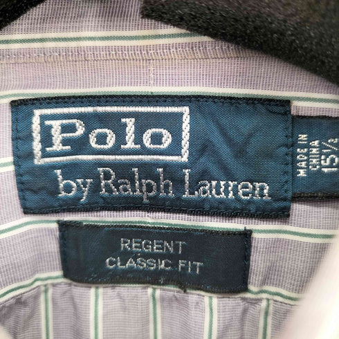 ポロバイラルフローレン Polo by RALPH LAUREN REGENT CLASSIC FIT L/S ストライプ シャツ メンズ 15 1/2