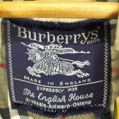 バーバリーズ BURBERRYS MADE IN ENGLAND 裏地ノヴァチェック比翼ステンカラーコート レディース