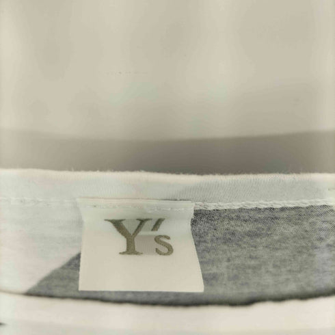 ワイズ Ys 幾何学 ワードプリント クルーネックTシャツ レディース