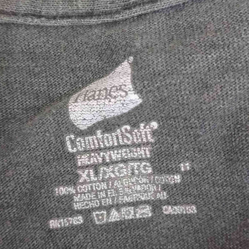ヘインズ Hanes バンドプリントクルーネックTシャツ メンズ import:XL