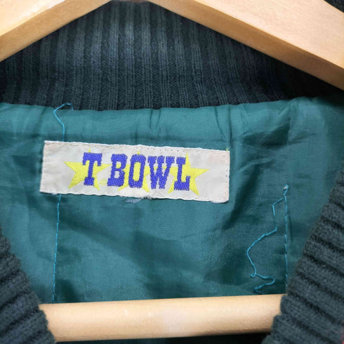 T BOWL ワッペンウールスタジャン メンズ