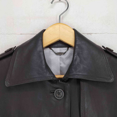JON WEISER NEW YORK lamb leather ラムレザーロングコート レディース 6
