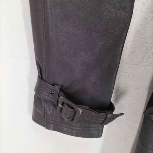 JON WEISER NEW YORK lamb leather ラムレザーロングコート レディース 6