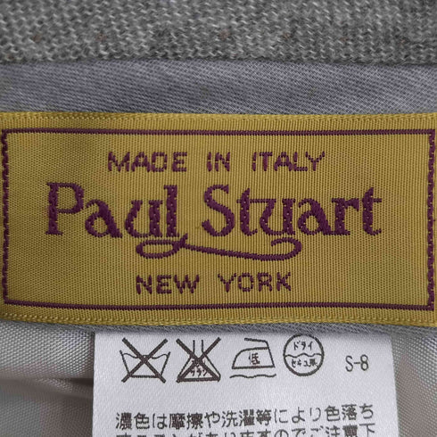 ポールスチュアート Paul Stuart イタリア製 ウール ネップ センタープレス スラックス メンズ 46