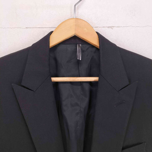 ディオール Dior Made in Italy 05AW エディ期 エディスリマン ピークドラペル ウール2Bテーラードジャケト メンズ 46