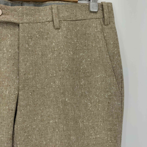ポールスチュアート Paul Stuart イタリア製 ウール ネップ センタープレス スラックス メンズ 46