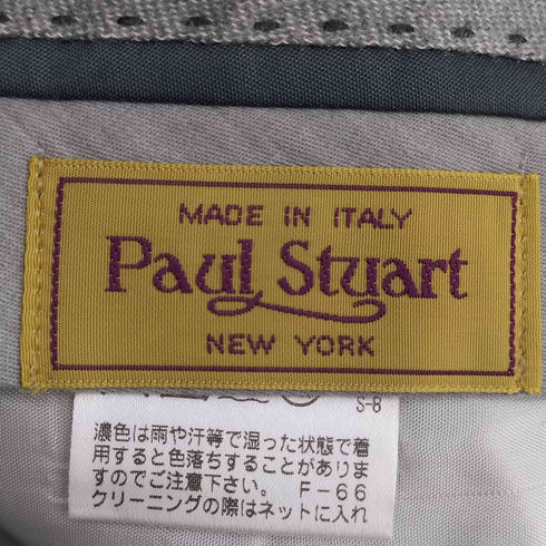 ポールスチュアート Paul Stuart イタリア製 ウール ネップ センタープレス スラックス メンズ 46