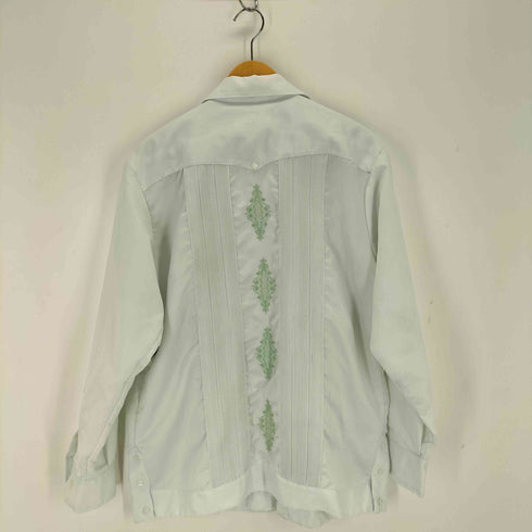 ドグァジャベーラ GUAYABERA メキシコ製 ポリエステル L/S キューバシャツ メンズ L