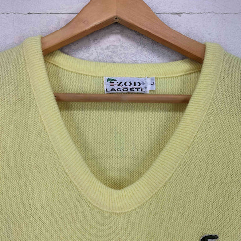 アイゾッドラコステ IZOD LACOSTE ワニ刺繍Vネックニットセーター メンズ JPN:L