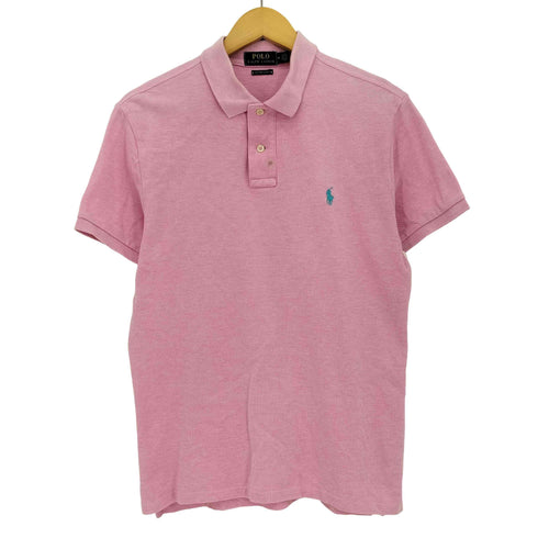 ポロラルフローレン POLO RALPH LAUREN 現行タグ CUSTOM SLIM FIT ポニー刺繍 ポロシャツ メンズ import:M