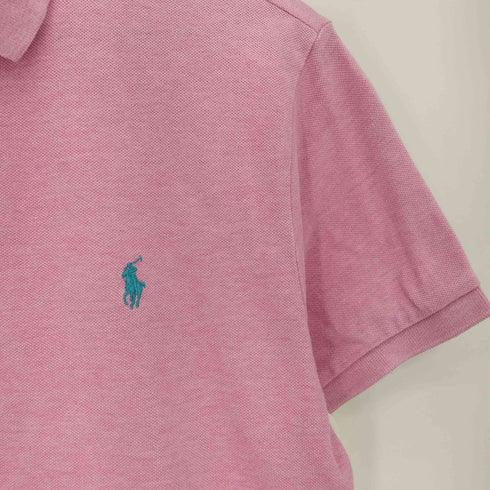 ポロラルフローレン POLO RALPH LAUREN 現行タグ CUSTOM SLIM FIT ポニー刺繍 ポロシャツ メンズ import:M