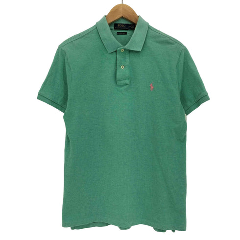 ポロラルフローレン POLO RALPH LAUREN 現行タグ CUSTOM SLIM FIT ポニー刺繍 ポロシャツ メンズ import:M