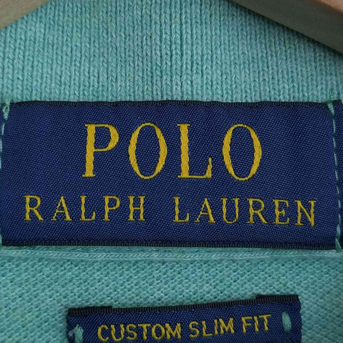 ポロラルフローレン POLO RALPH LAUREN 現行タグ CUSTOM SLIM FIT ポニー刺繍 ポロシャツ メンズ import:M