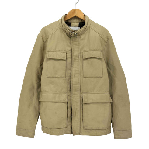 ザラ ZARA SAFARI JACKET 比翼ジップ ナイロン サファリ ジャケット メンズ import:M