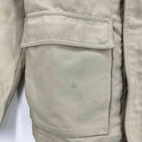 ザラ ZARA SAFARI JACKET 比翼ジップ ナイロン サファリ ジャケット メンズ import:M