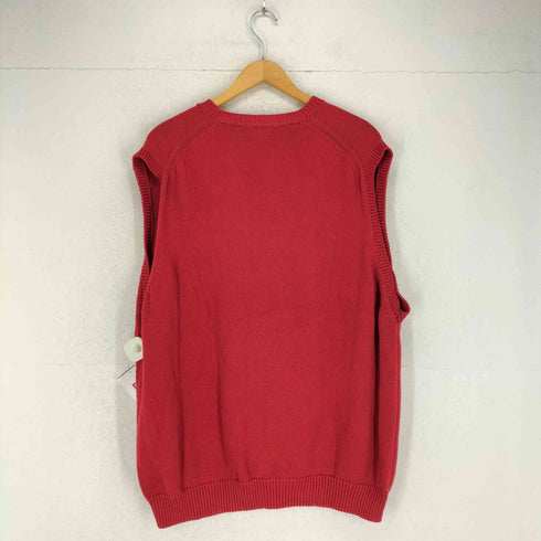 ランズエンド LANDS END コットンVネックニットベスト メンズ JPN:XL
