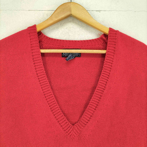 ランズエンド LANDS END コットンVネックニットベスト メンズ JPN:XL