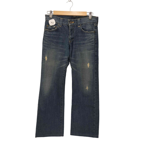 MATERIAL GIRL Y2K ダメージ加工 ペンキデザインデニムパンツ レディース JPN:1