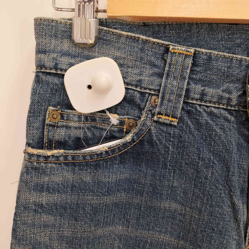 MATERIAL GIRL Y2K ダメージ加工 ペンキデザインデニムパンツ レディース JPN:1