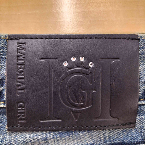 MATERIAL GIRL Y2K ダメージ加工 ペンキデザインデニムパンツ レディース JPN:1