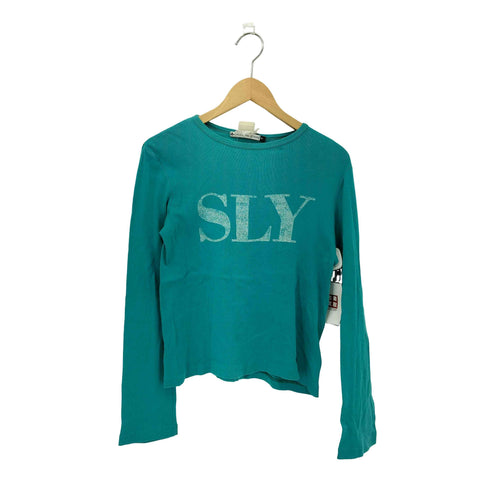 クリストフルメール CHRISTOPHE LEMAIRE 90s SLYロゴ タイト クルーネックロンT Y2K レディース 2