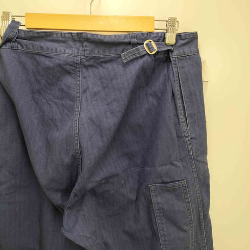 SANFOR ユーロ フレンチワーク ヘリンボーン ストライプ ワークパンツ メンズ 56