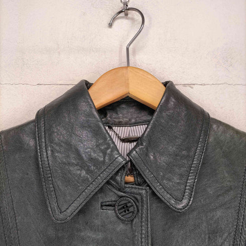 JON WEISER ステンカラーレザーコート レディース JPN:4