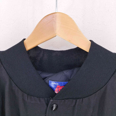 ASW USA製 刺繍入り 裏地キルティング フライトジャケット メンズ import:XL