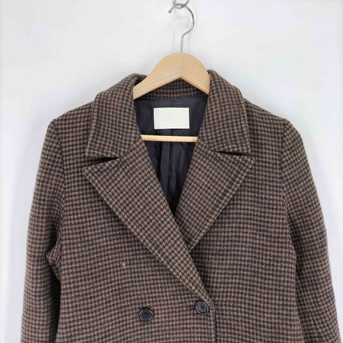 パブリックトウキョウ PUBLIC TOKYO バックフレアウールチェックチェスターコート レディース JPN:2