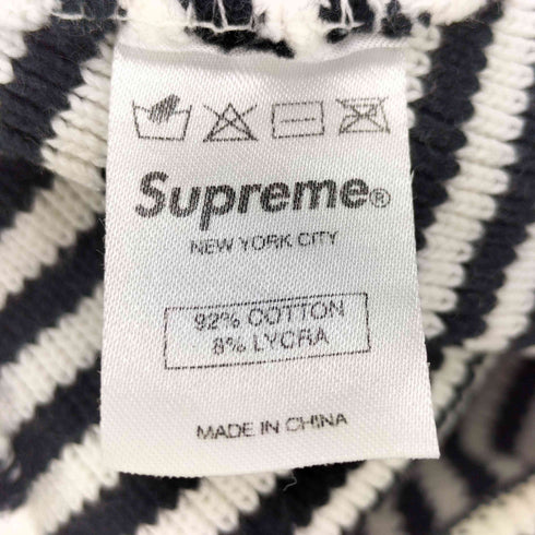 シュプリーム Supreme Striped Beanie ボックスロゴ ニット帽 ワッチキャップ ビーニー メンズ