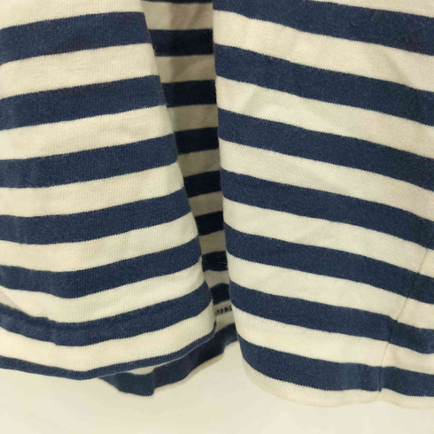 プレイコムデギャルソン PLAY COMME des GARCONS フロントプリント ボーダー クルーネックロンT レディース JPN:S