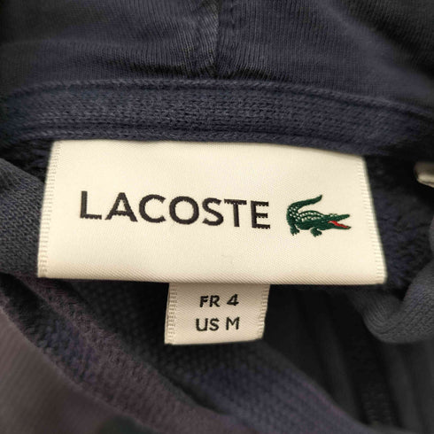 ラコステ LACOSTE ワンポイント刺繍マルチカラースウェットジップアップパーカー メンズ import:M