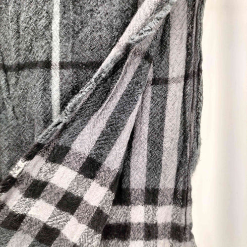 バーバリー BURBERRY チェック柄 ウール ストール マフラー メンズ