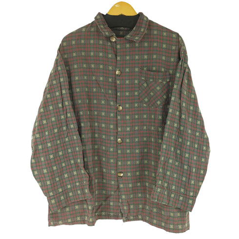 FLYSHACKER 90S チェック総柄 L/S シャツ メンズ import:L