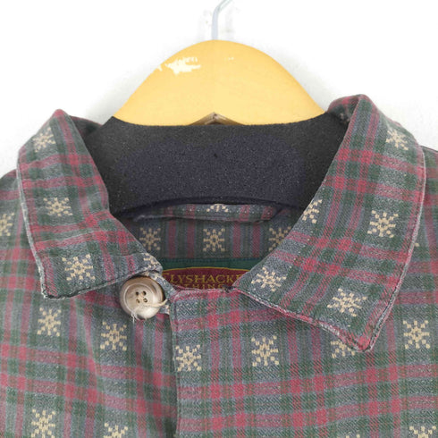 FLYSHACKER 90S チェック総柄 L/S シャツ メンズ import:L