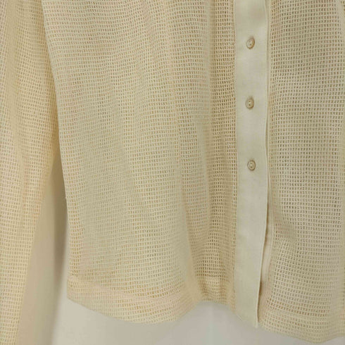 メゾンスペシャル MAISON SPECIAL 24ss Slub Mesh Shirt/スラブメッシュシャツ レディース FREE