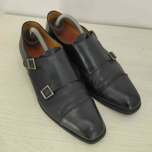 ヤンコ yanko ダブルモンク ストレートチップ レザー シューズ メンズ 8