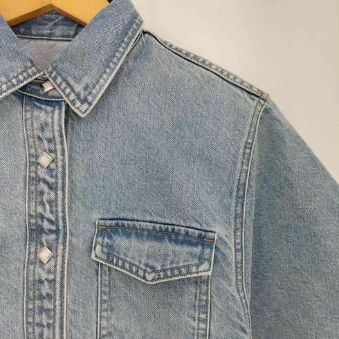 ユーバイスピックアンドスパン U by SPICK&SPAN 23ss KAREN デニムクロップドシャツ レディース FREE