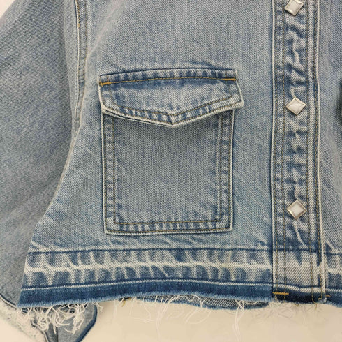 ユーバイスピックアンドスパン U by SPICK&SPAN 23ss KAREN デニムクロップドシャツ レディース FREE