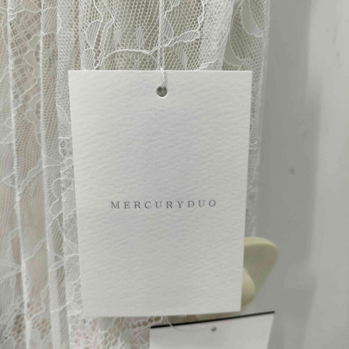 マーキュリーデュオ MERCURYDUO バイカラーレースプリーツミニワンピース レディース JPN:S