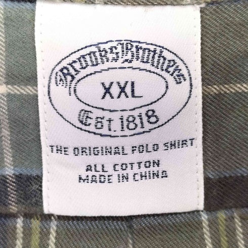 ブルックスブラザーズ BROOKS BROTHERS ボタンダウンネルシャツ メンズ JPN:XXL