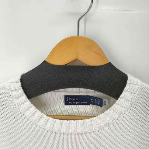 ポロバイラルフローレン Polo by RALPH LAUREN ポロベア刺繍 クルーネックニット レディース import:XS