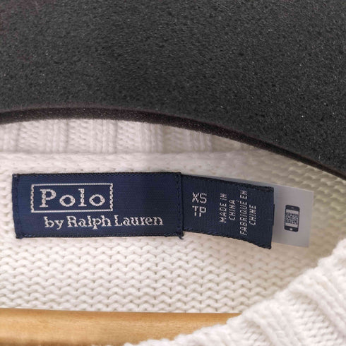 ポロバイラルフローレン Polo by RALPH LAUREN ポロベア刺繍 クルーネックニット レディース import:XS