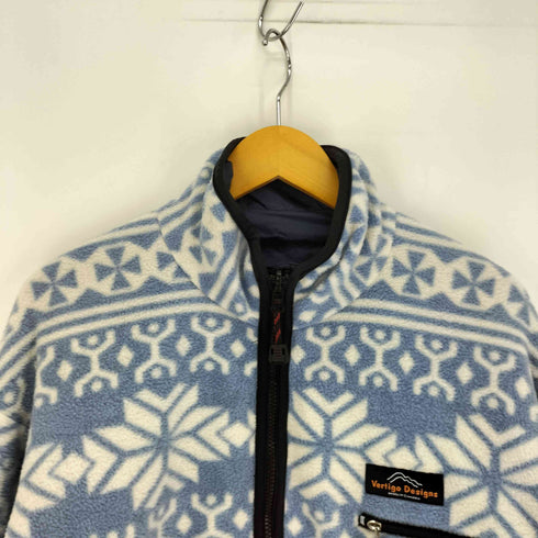 VERTIGO DESIGNS リバーシブルフリースジャケット メンズ