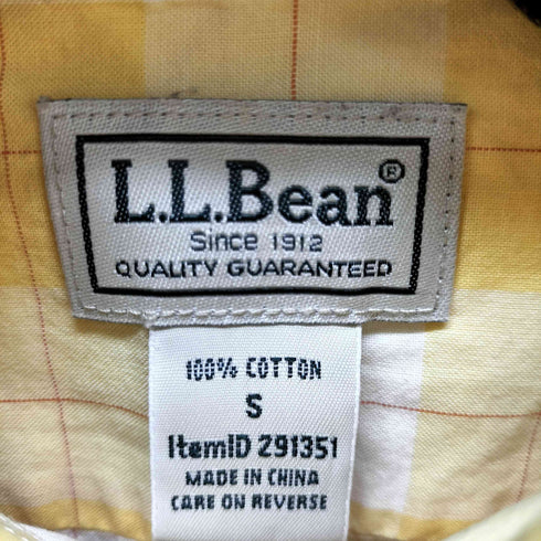 エルエルビーン L.L.Bean SLIGHTLY FITTED L/S ボタンダウン チェック シャツ メンズ import:S