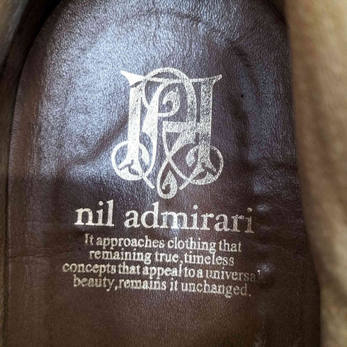 nil admirari バックジップレザーブーツ domestic メンズ 42