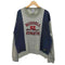 ラッセルアスレチック RUSSELL ATHLETIC 90S USA製 前V フロント ロゴ 切り替え クルーネック スウェット メンズ import:M
